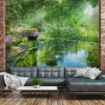 Лебедь в изумрудном саду