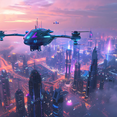 Небесные дроны мегаполиса