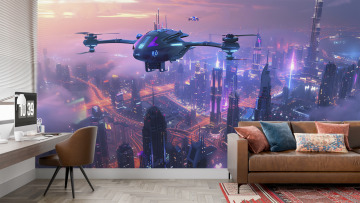 Небесные дроны мегаполиса