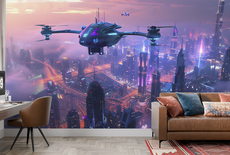 Небесные дроны мегаполиса