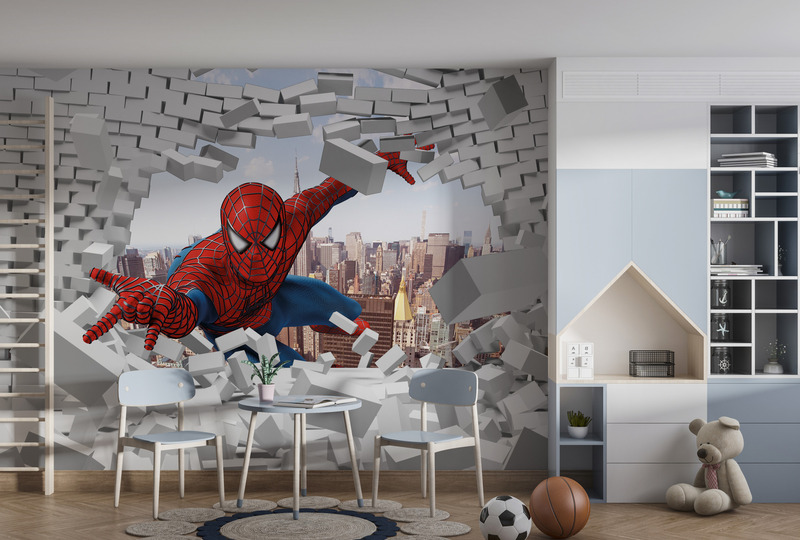 Человек-паук пробивает стены