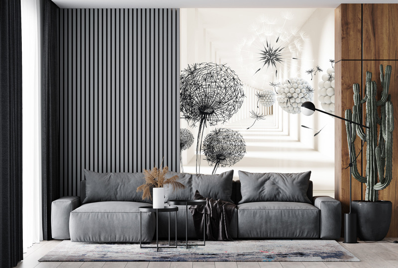 Одуванчики в античном зале