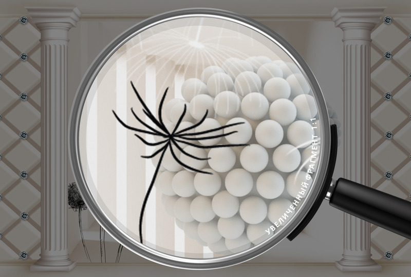 Одуванчики в античном зале