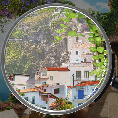 Цветочная арка над морем