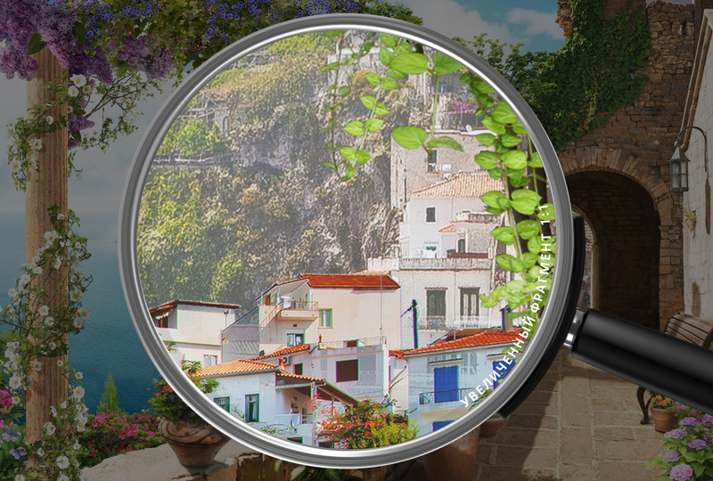 Цветочная арка над морем