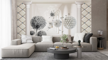 Одуванчики в античном зале