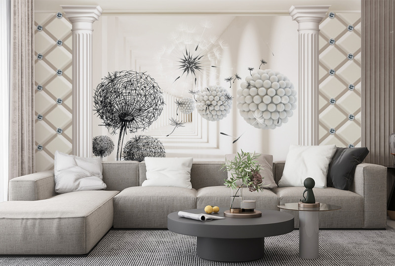 Одуванчики в античном зале