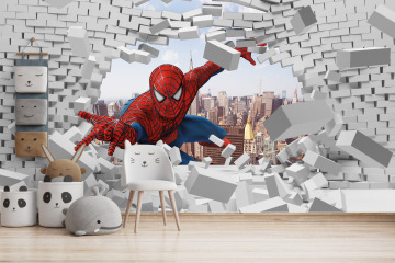 Человек-паук пробивает стены