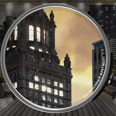 Городской вечерний пейзаж