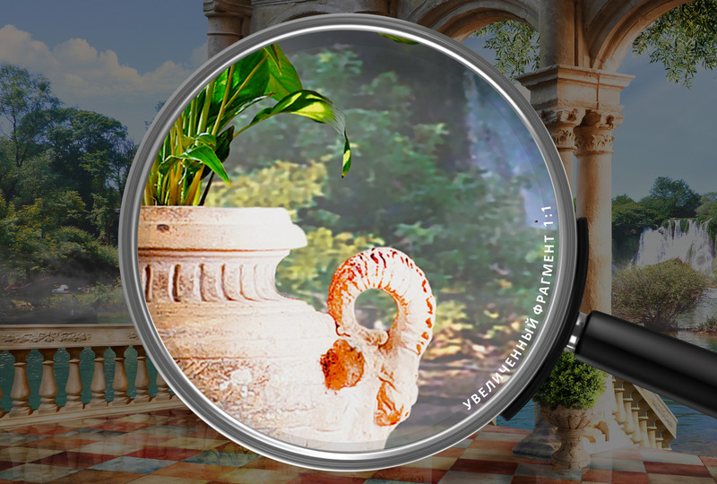 Терраса с видом на водопад