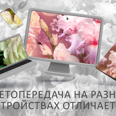 Цветы на нежном фоне