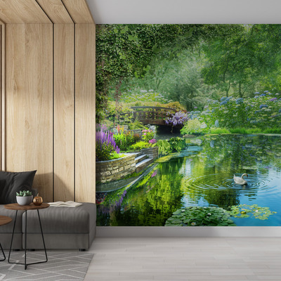 Лебедь в изумрудном саду