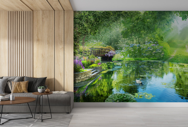 Лебедь в изумрудном саду