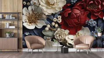 Изысканные бутоны красного и белого