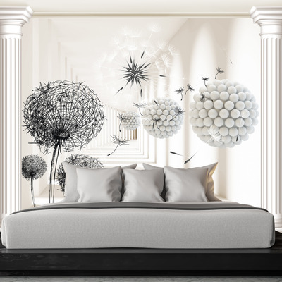 Одуванчики в античном зале