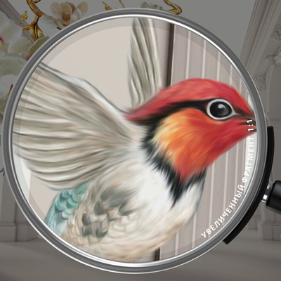 Цветы над колоннами