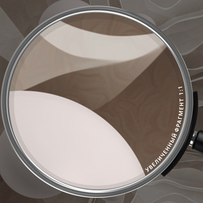 Монохромные сферы в слое ткани