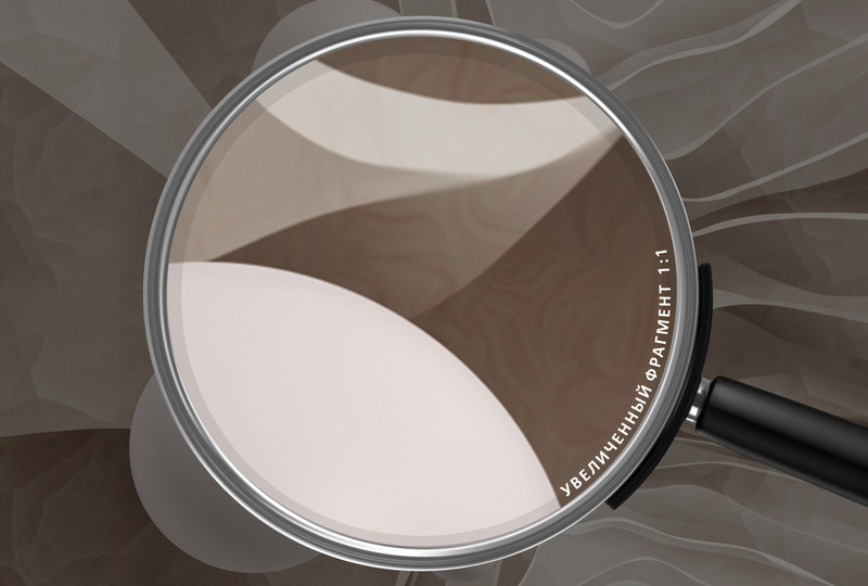 Монохромные сферы в слое ткани