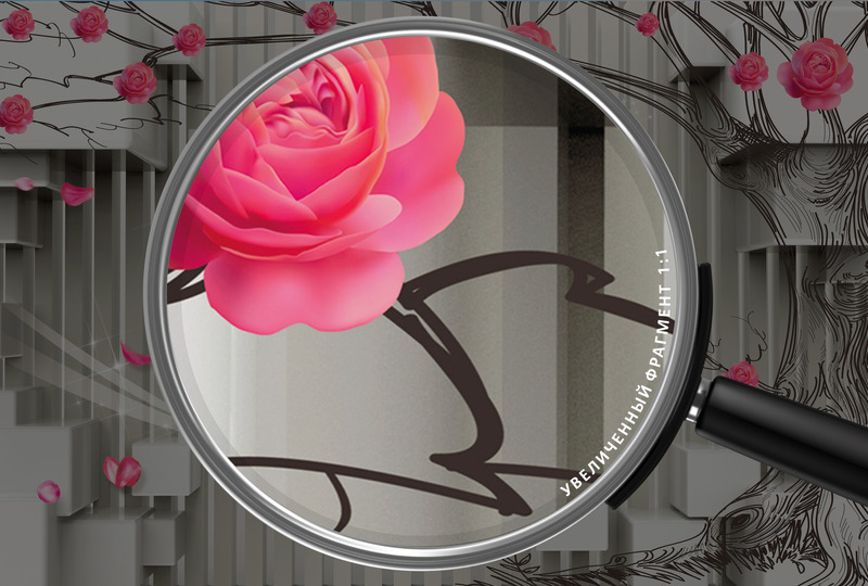 Розовый сад в 3D